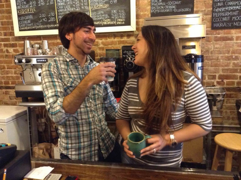 Will and Nina Chacon, Luna Caffe Coffee Shop Wilmington NC